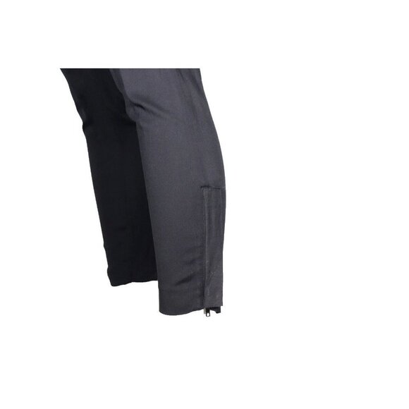 Helmut Lang Women's Size US4 Black Pleated Pant Cropped Slim-Fit Trouser $200 - Picture 6 of 9